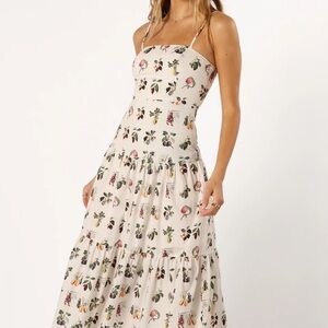 Petal & Pup Cream Floral Maxi Dress